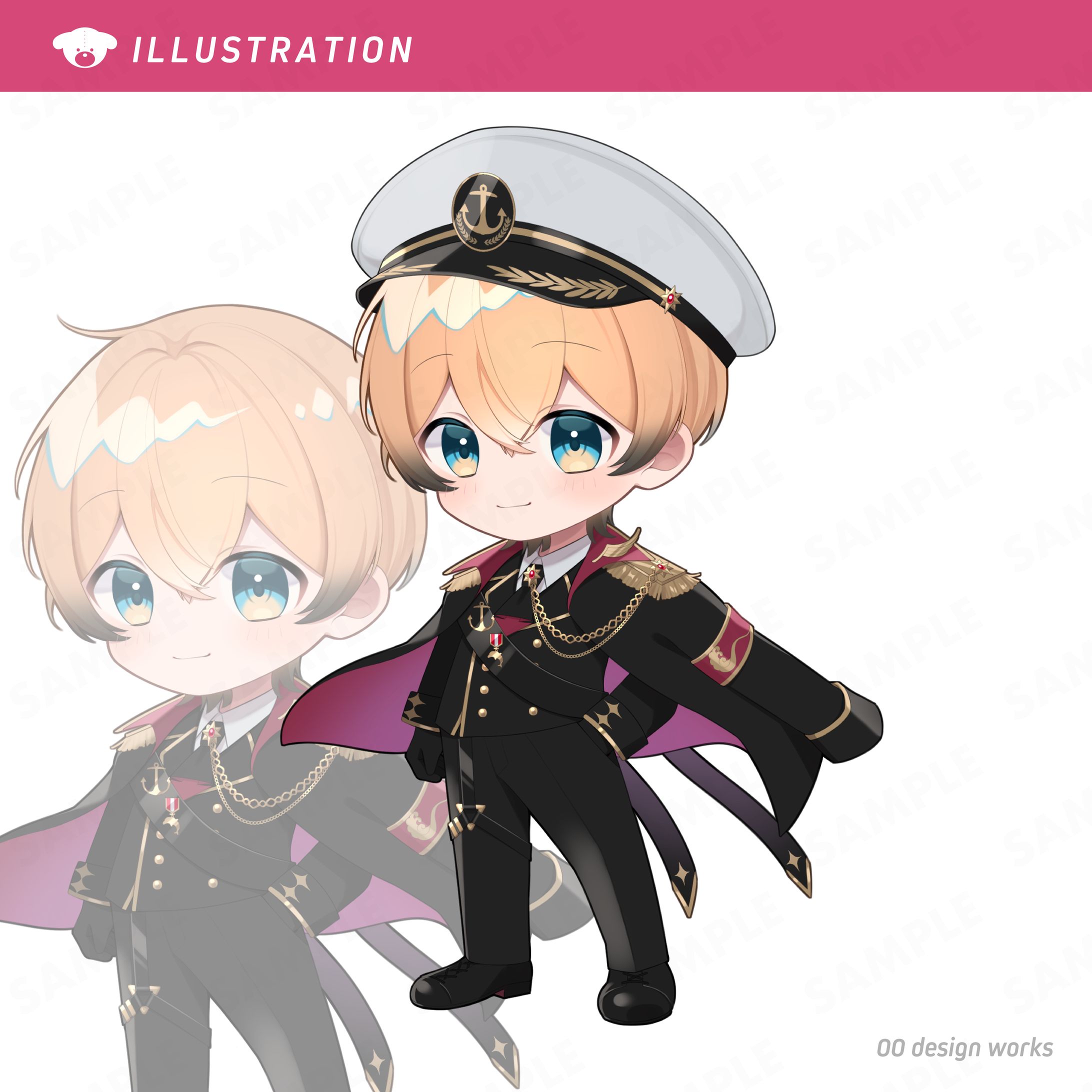 天海蒼様 SDイラスト-1