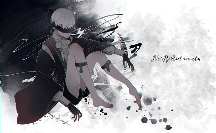 【 Fan art 】9S（ Custom outfit design ）