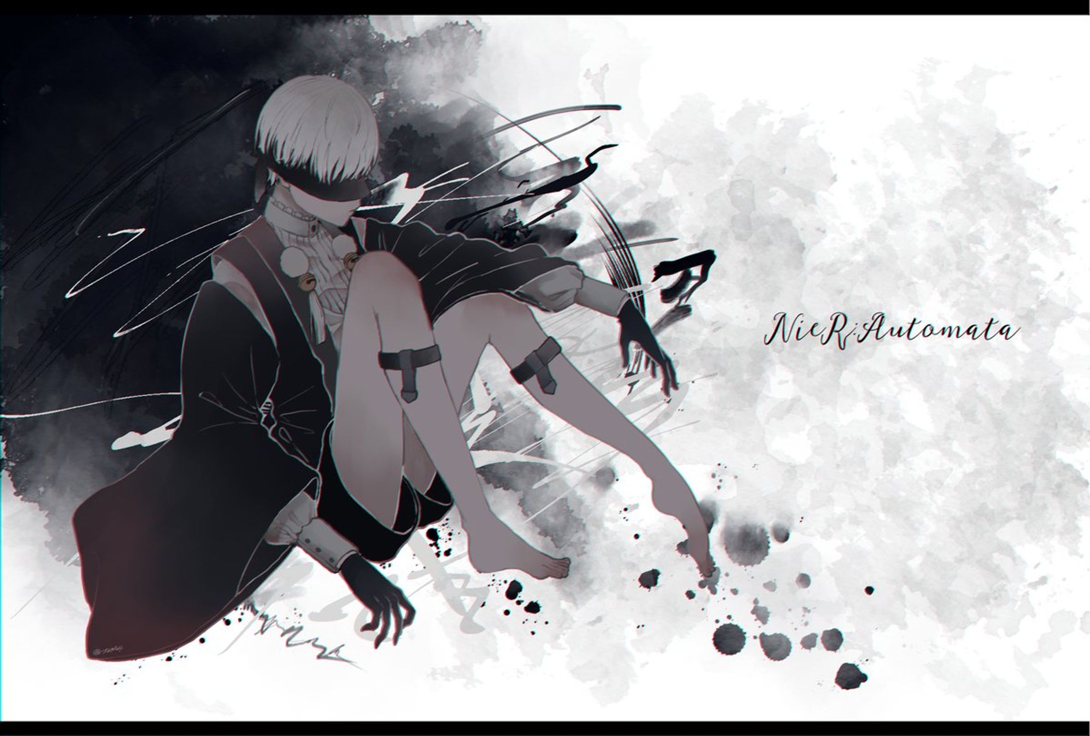 【 Fan art 】9S（ Custom outfit design ）-1