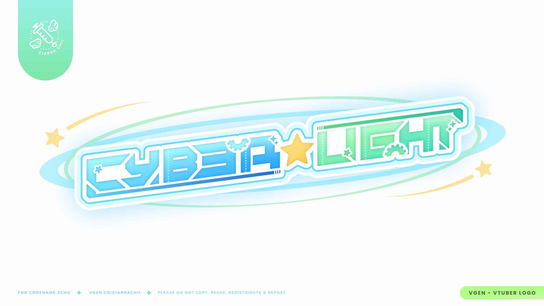Cyber★Light (Codename Echo) - VTuber Logo-1