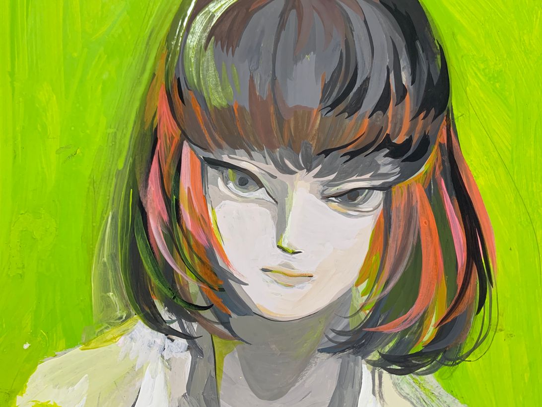 Noham Rudisuhli魚と人物のアクリル画 Noham Rudisuhli魚と人物のアクリル画 Noham Rudisuhli魚と人物