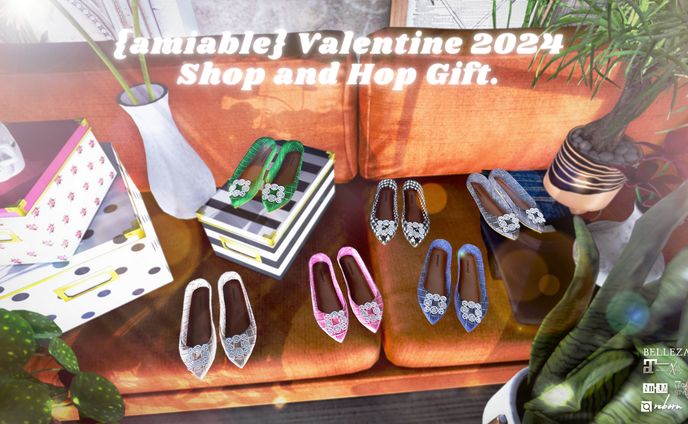 {amiable} Valentine 2024 Shop and Hop Limited Gift.