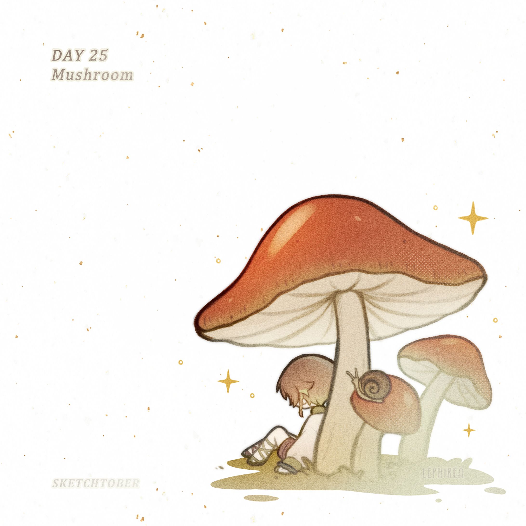 【Sketchtober】Rea - Mushroom 🍄‍🟫-1