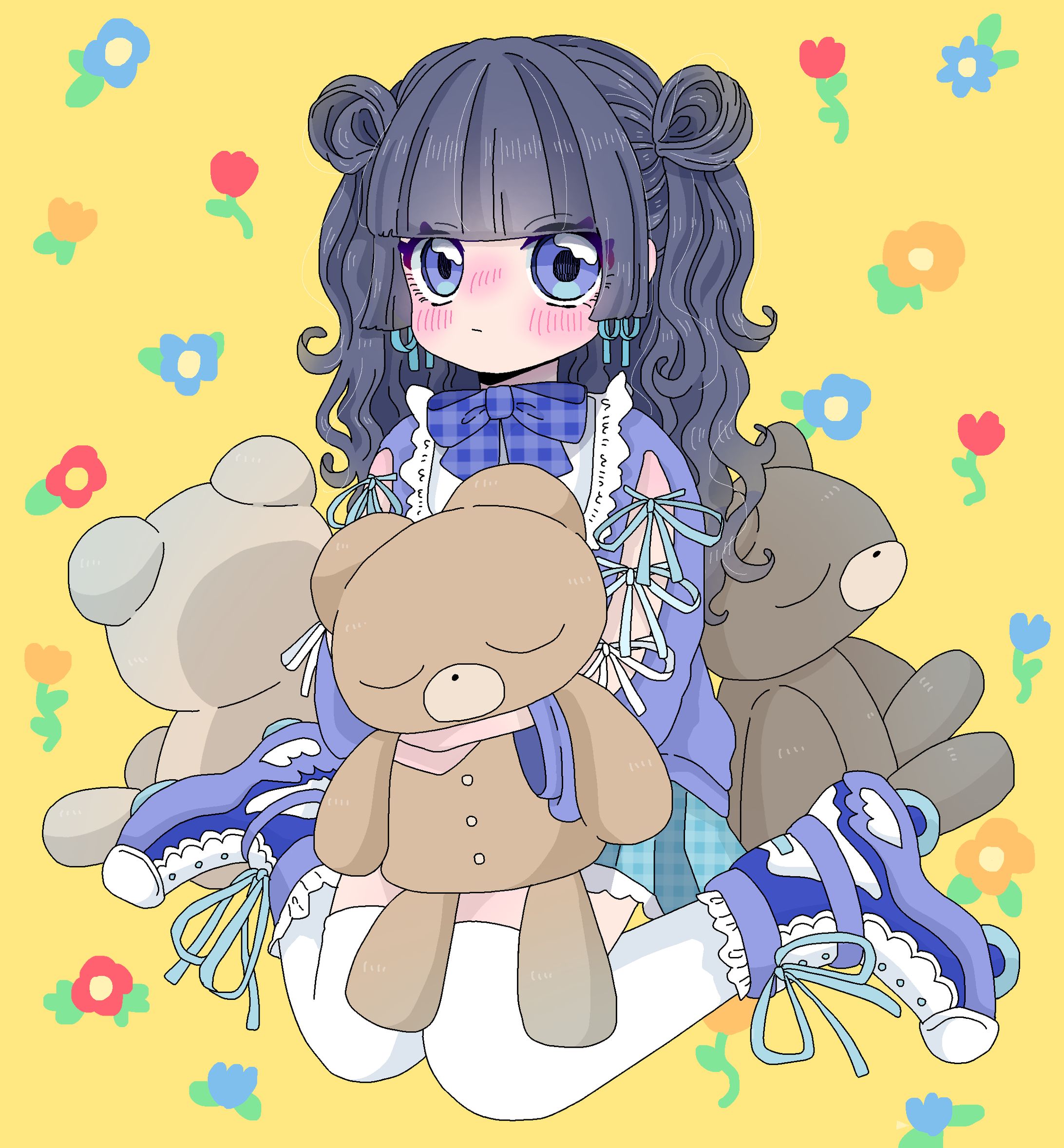 くまと女の子-1