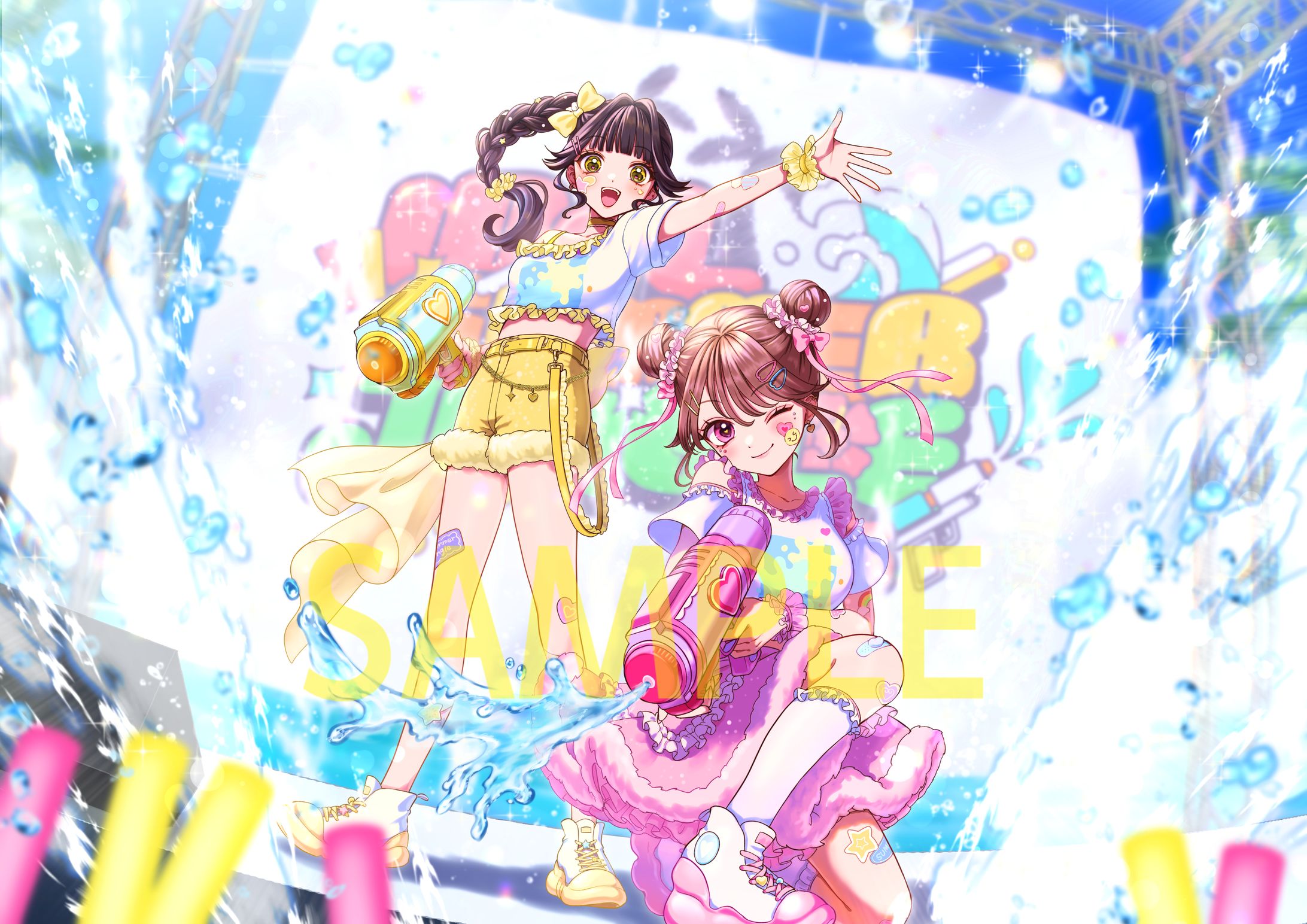 株式会社imagenate様　IDOL SUMMER JUNGLEメインビジュアル用イラスト-1