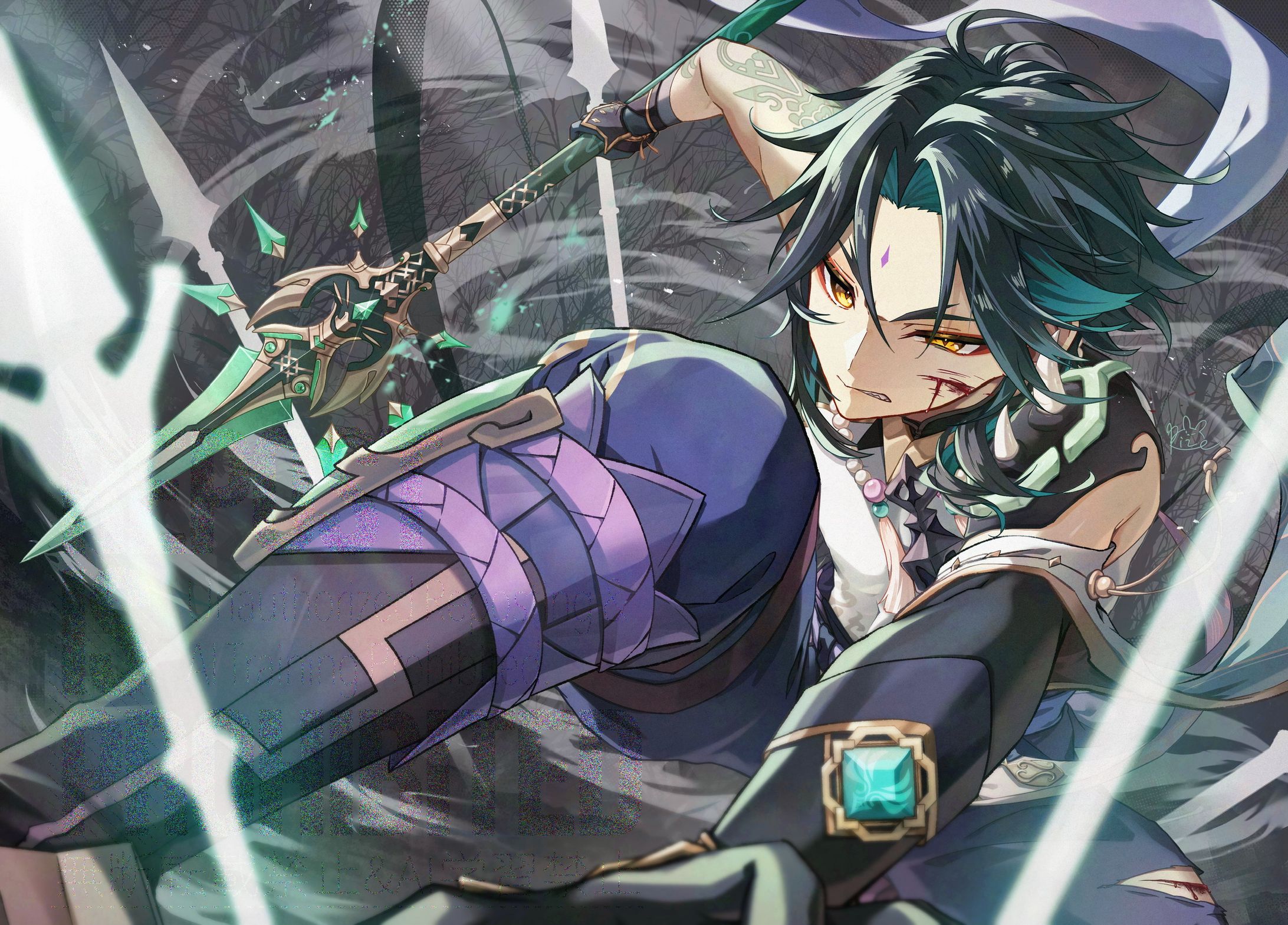原神ファンアート（2025年魈生誕祝）-1