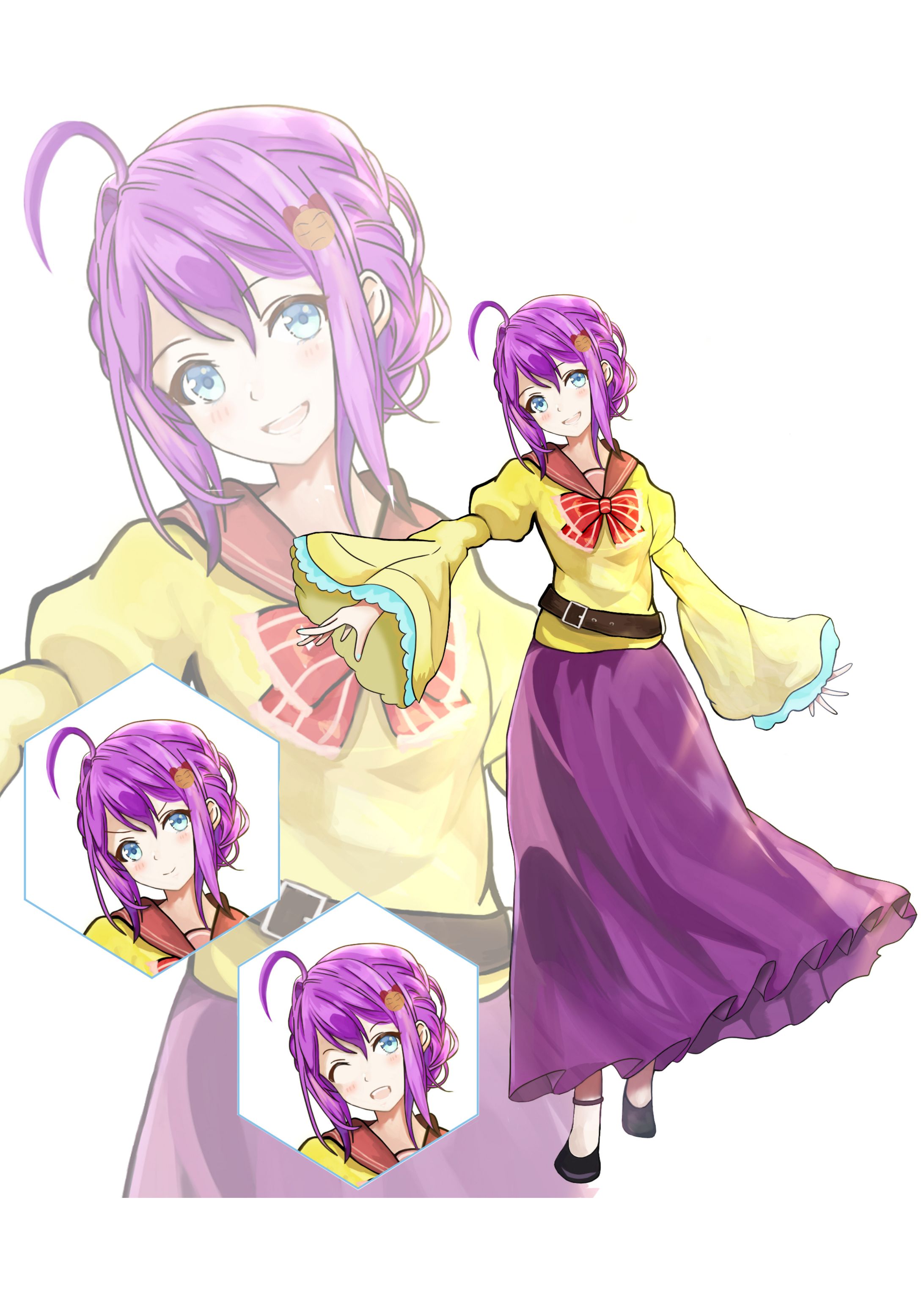 キャラクターイラスト　少女-1