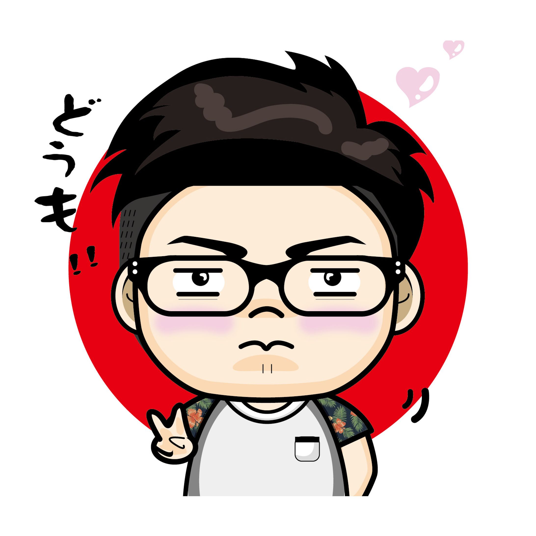 男子【似顔絵】-1