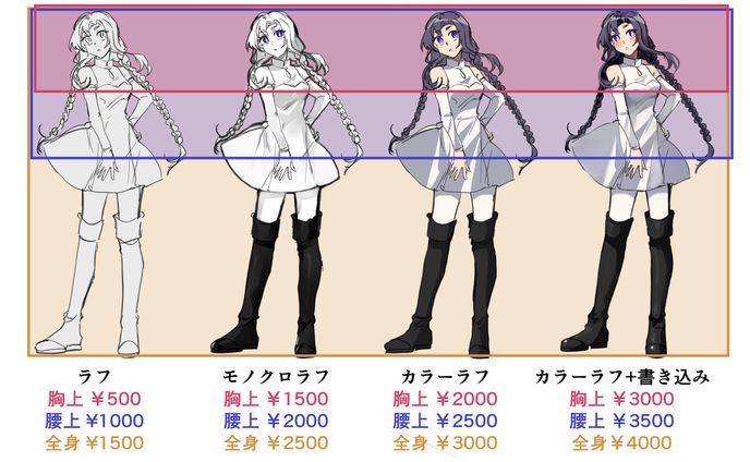 ラフ絵(サンプル)
