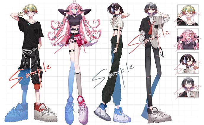動画用イラスト、mv制作