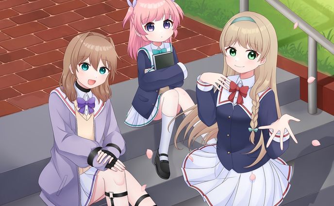 【オリジナル】架空のギャルゲのキービジュアル制作