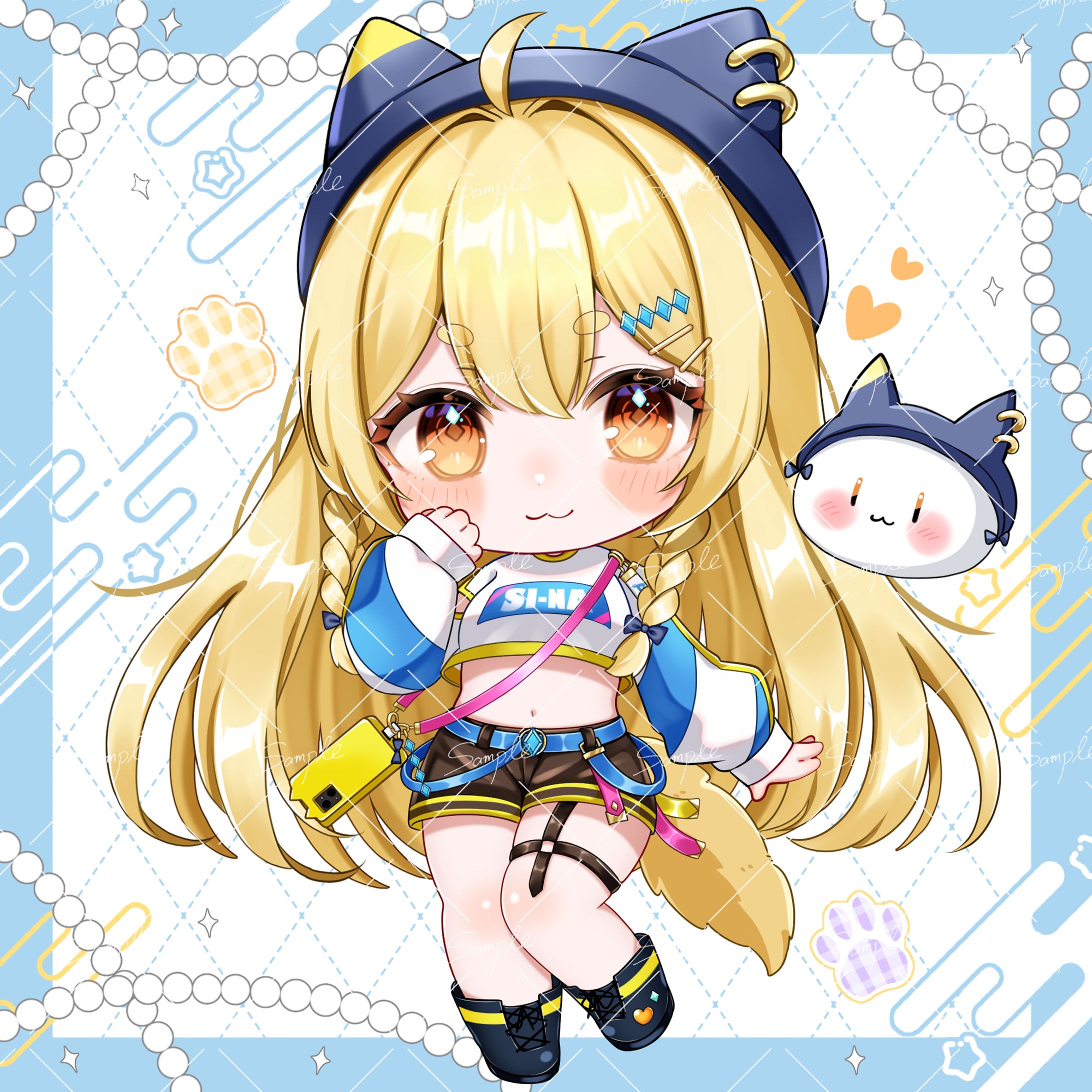 【お仕事】明瀬シーナ様 SDイラスト-1