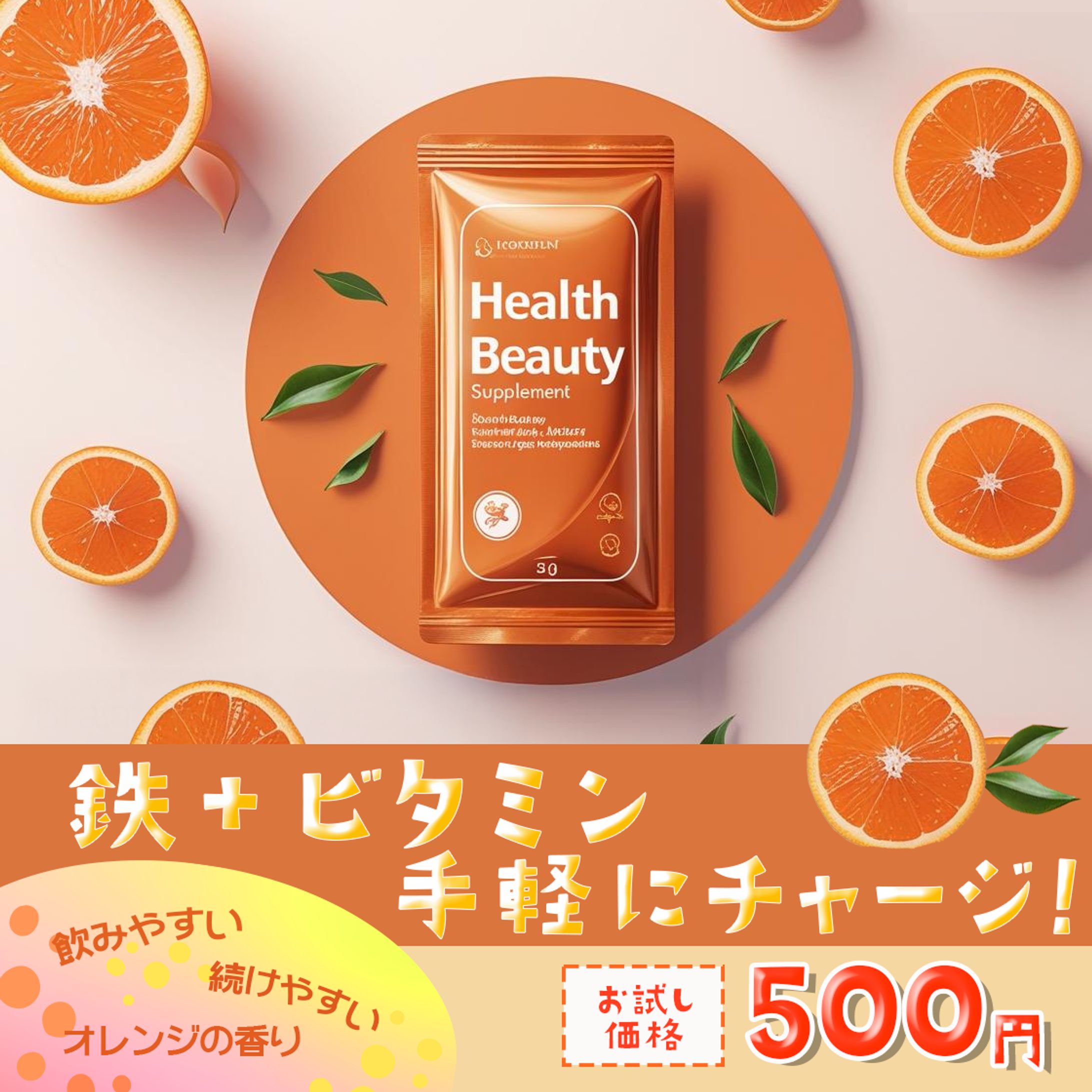 バナー：ビタミンサプリ　健康　美容-1