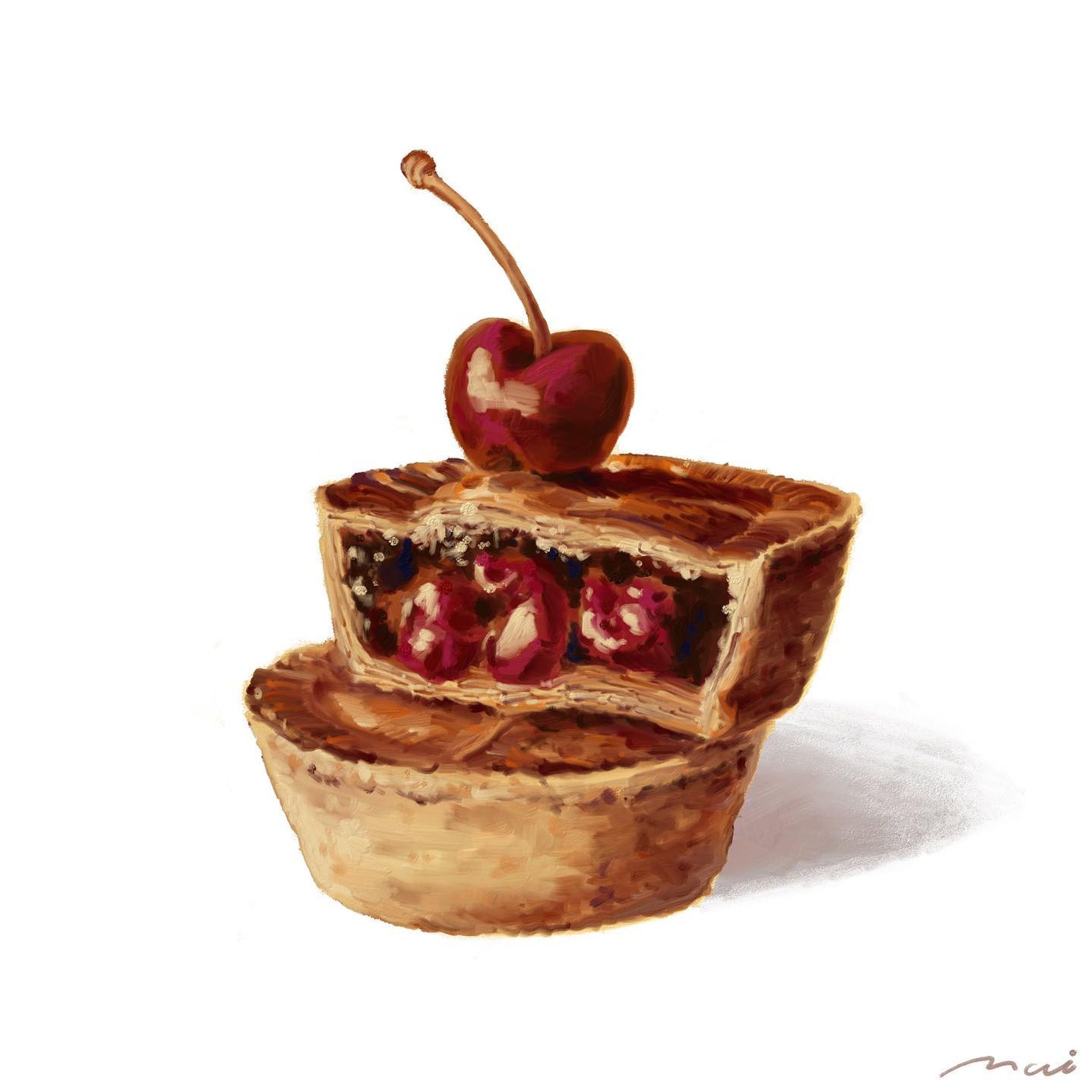 🍒×🥧

#art #illustration #yummyfood #foodart #painting #ipad #food #foodillustration #sketch #イラスト #食べ物イラスト #フードイラスト #絵 #スケッチ #甘いもの好き #일러스트 #그림 #디저트 #스케치 #mai_foodart
#チェリータルト#チェリーパイ #タルト好き #ケーキハウスツマガリ #cherrytart #체리타르트 #체리파이 #파이 #🍒 #🥧-1