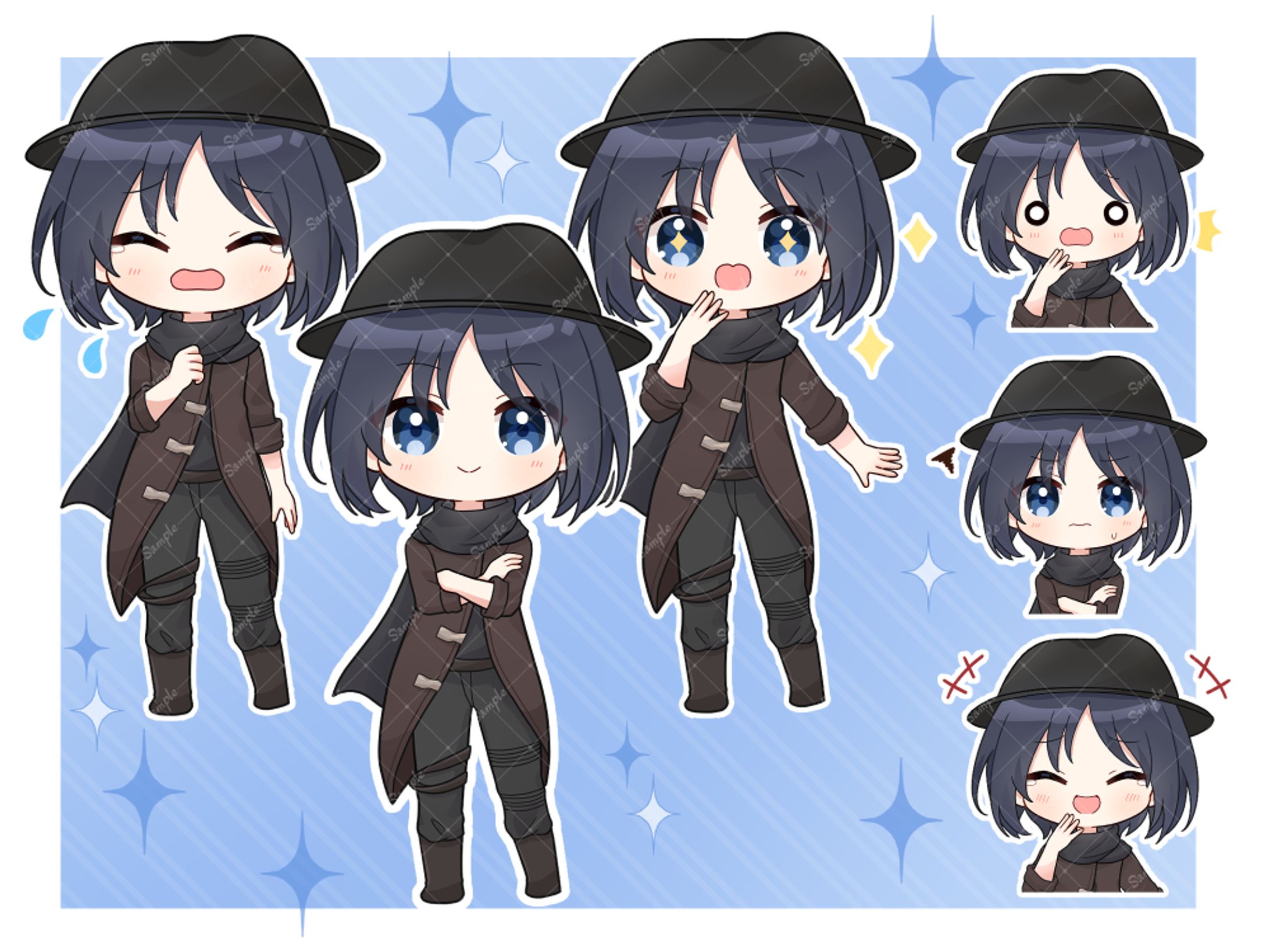 SDイラスト(2.5頭身シンプル作画)-1