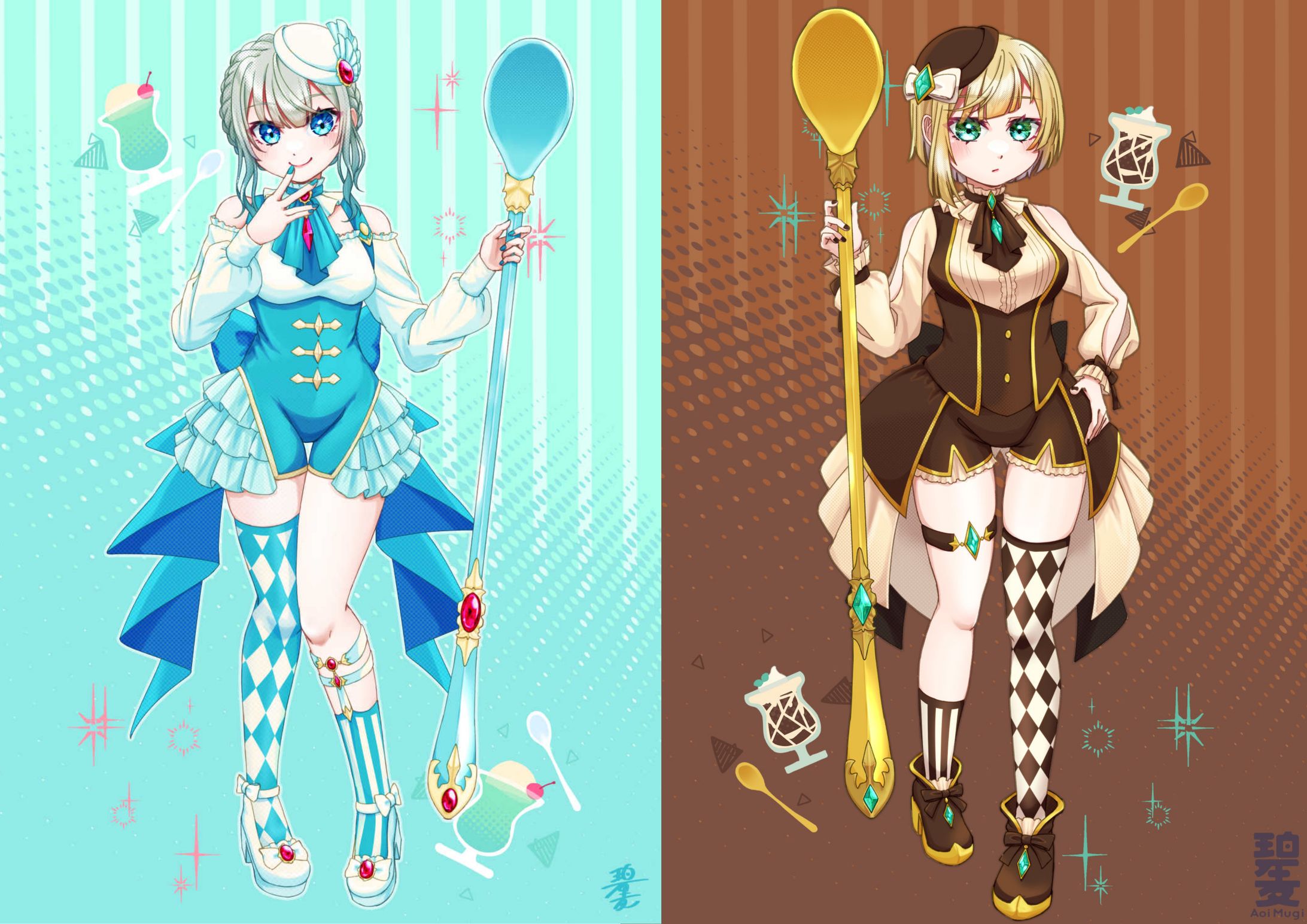 【オリジナル】デザート魔法少女-1