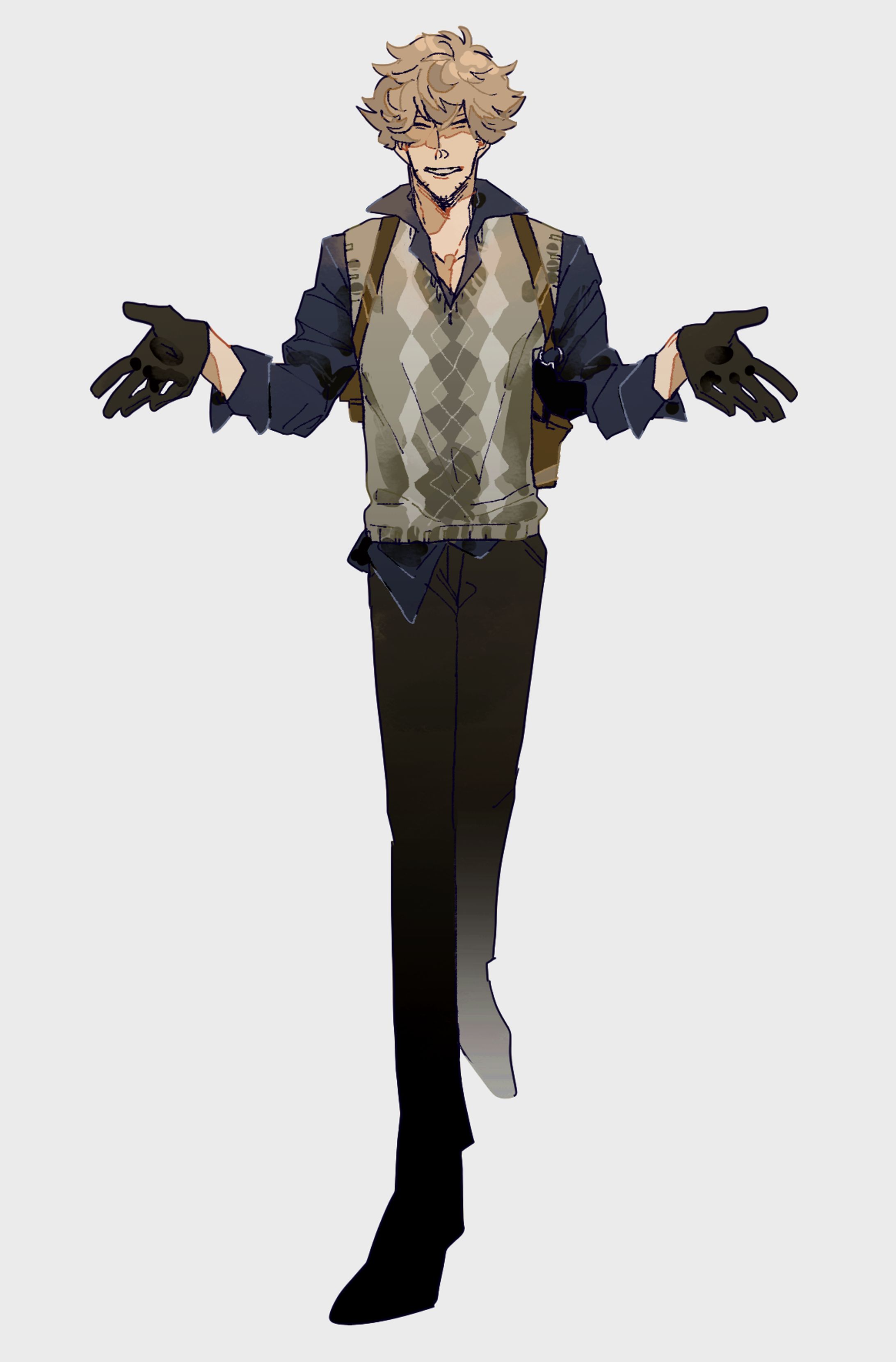 TRPG用キャラ　立ち絵　男性-1