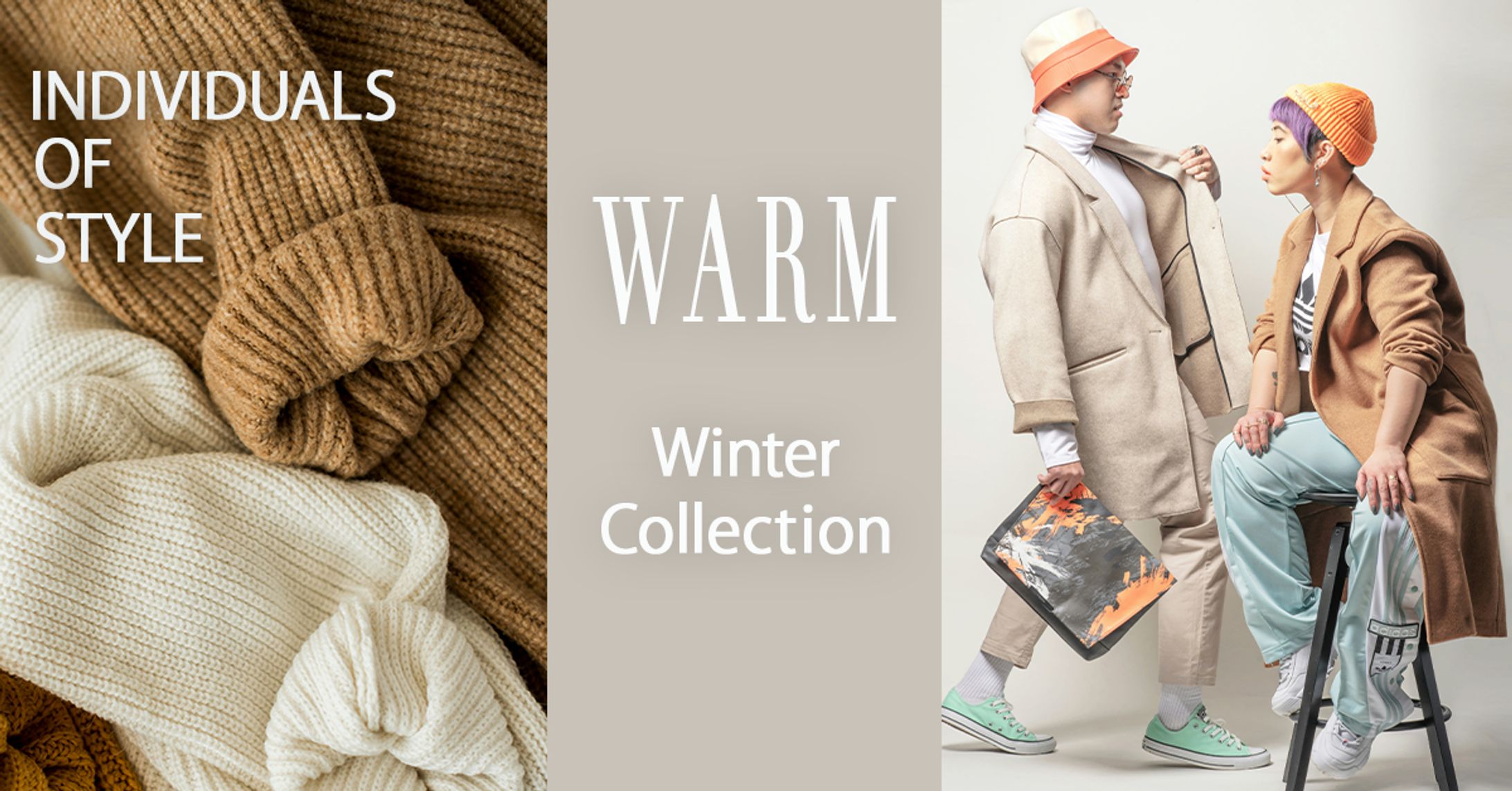 ウィンターコレクションバナー（架空 アパレルショップ）-1