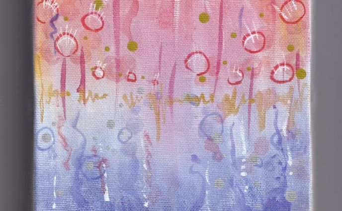 #illustration #art #絵画 #抽象画 #zeroten2021愛知 
こぼれる
