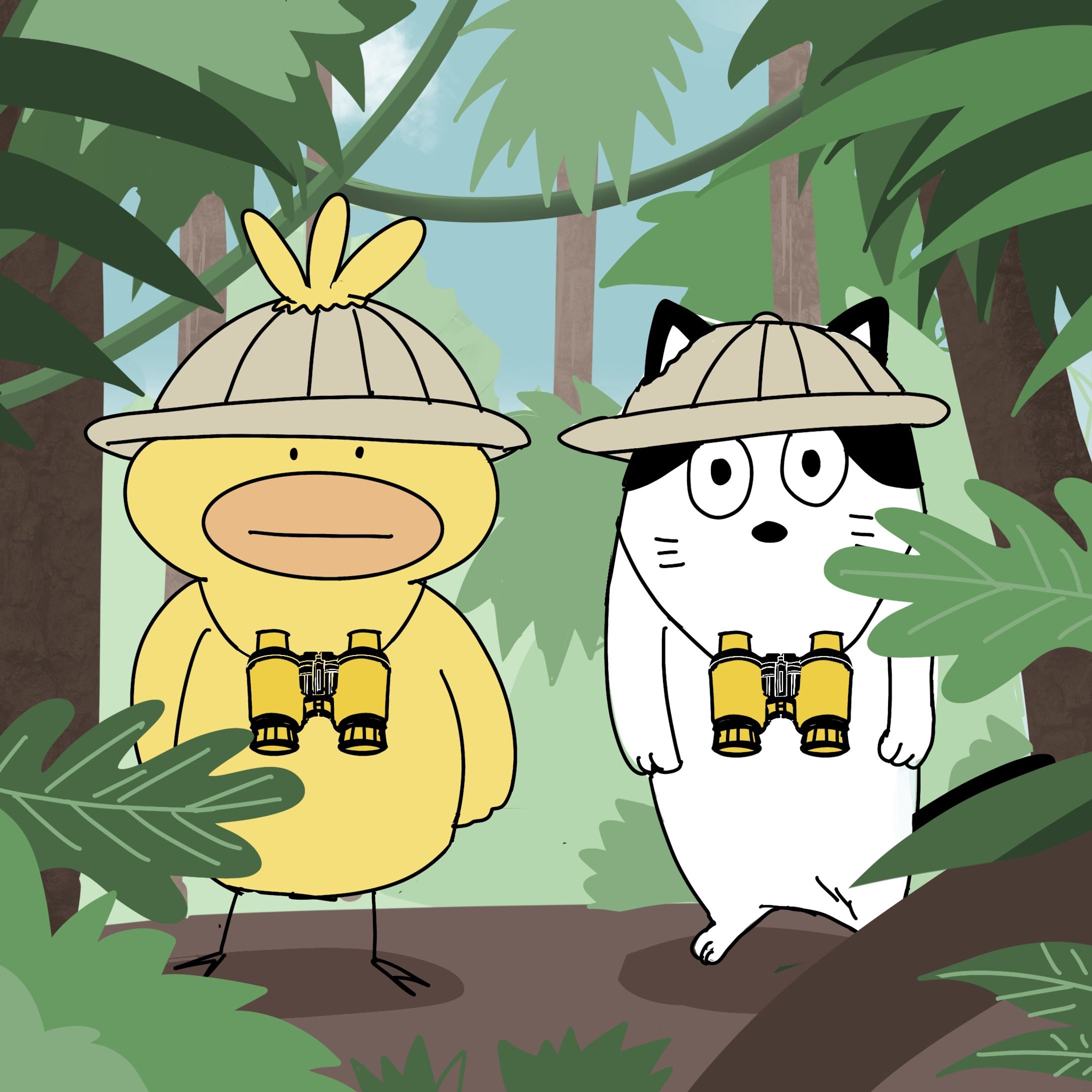 【漫画】ひよねこ探検隊-1