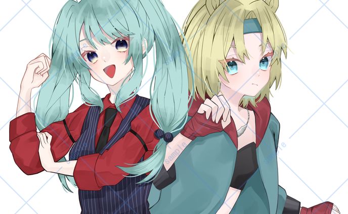 倉板しら様、煙馬チョコ様　一枚絵