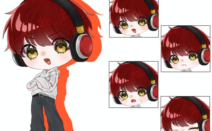 【LupuS/ルプス 様】SD全身(表情差分有)