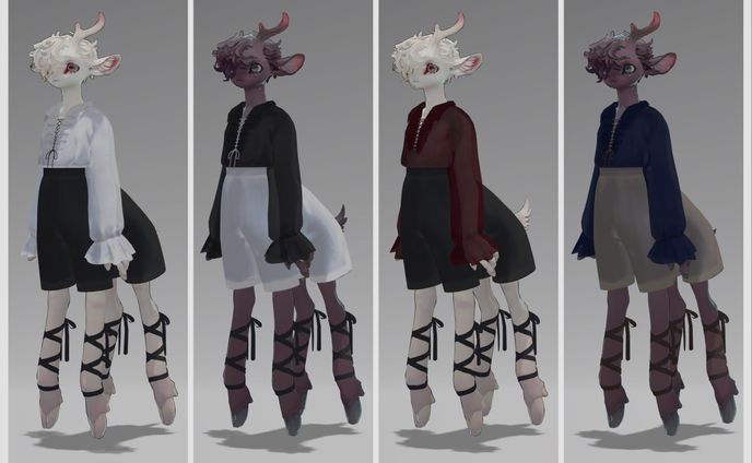 【鹿タウル対応】ドレスシャツセット
