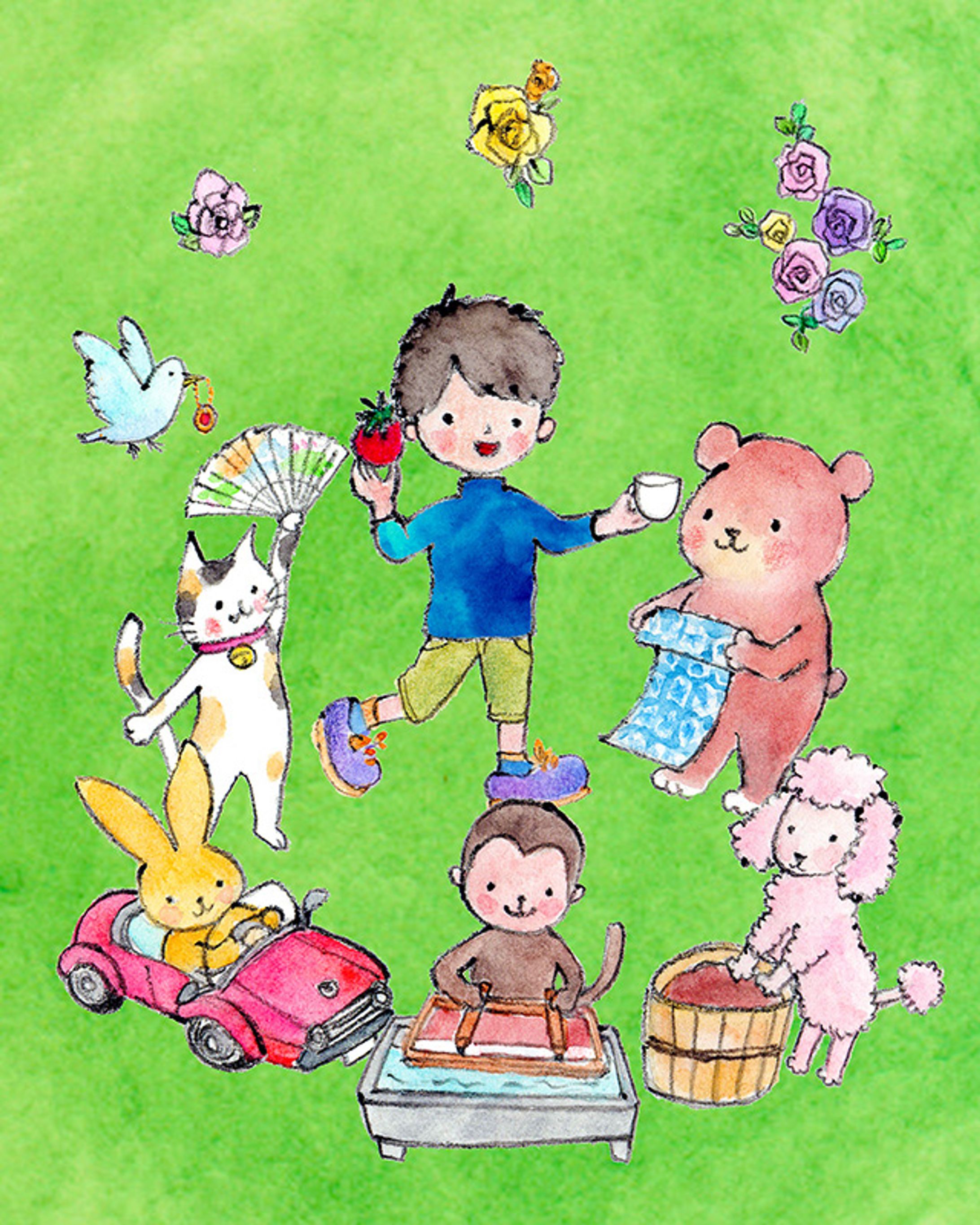 2016年1月：エコ情報誌「エコメンド」（表紙・本文イラスト）（＠FM（FM愛知））-1