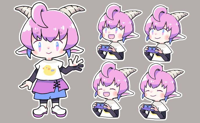 [イラスト]あみさこ様 PNGtuberアバター