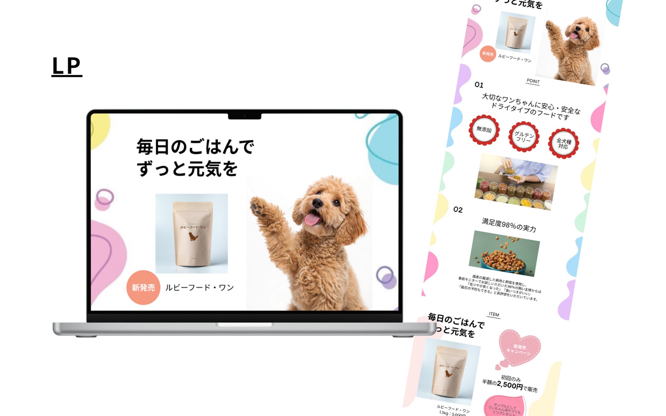 【HerTech 架空案件】ドッグフード販売LP-1