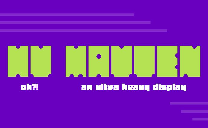 HY Mayten Heavy Display Font
