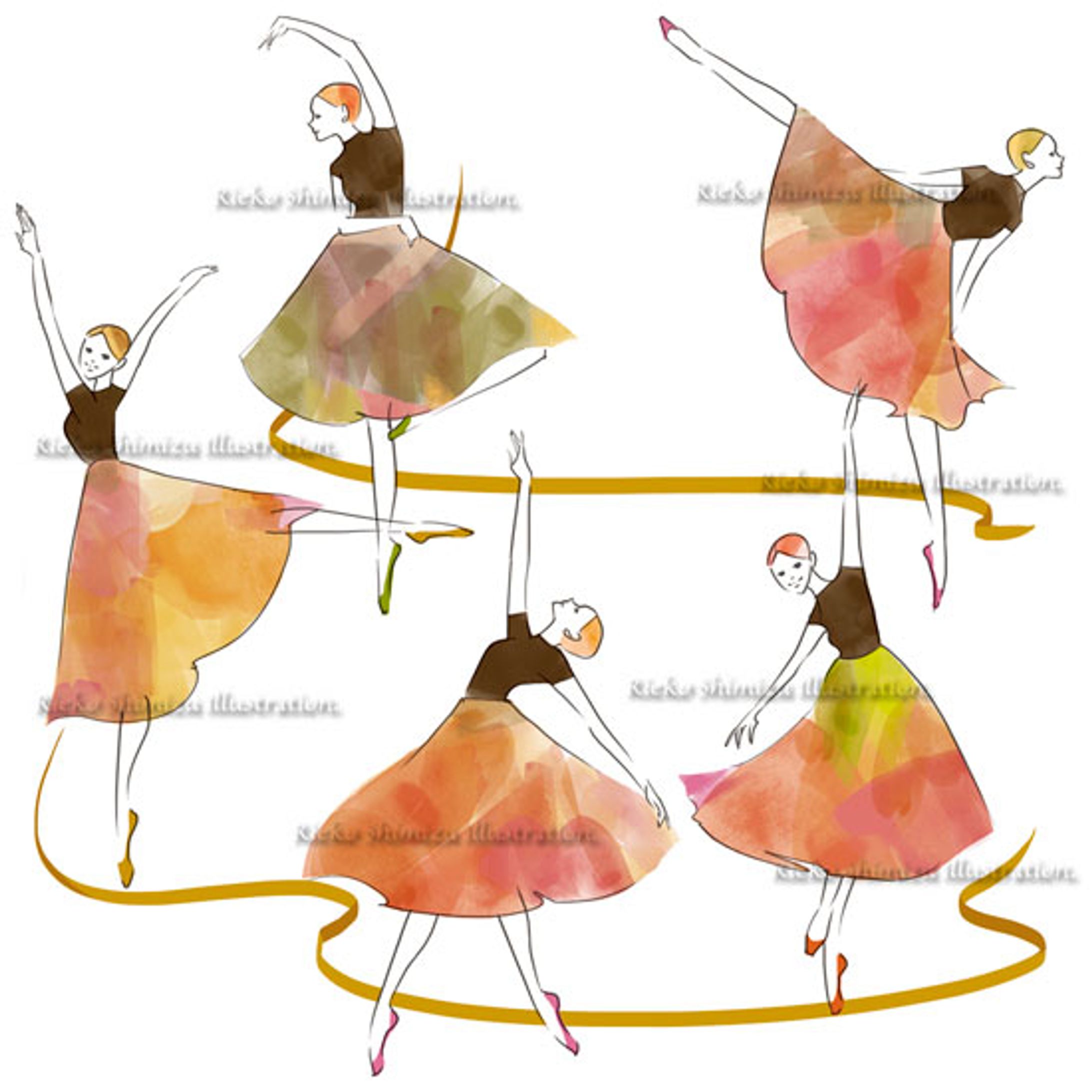 オリジナルイラスト--色づく秋-1