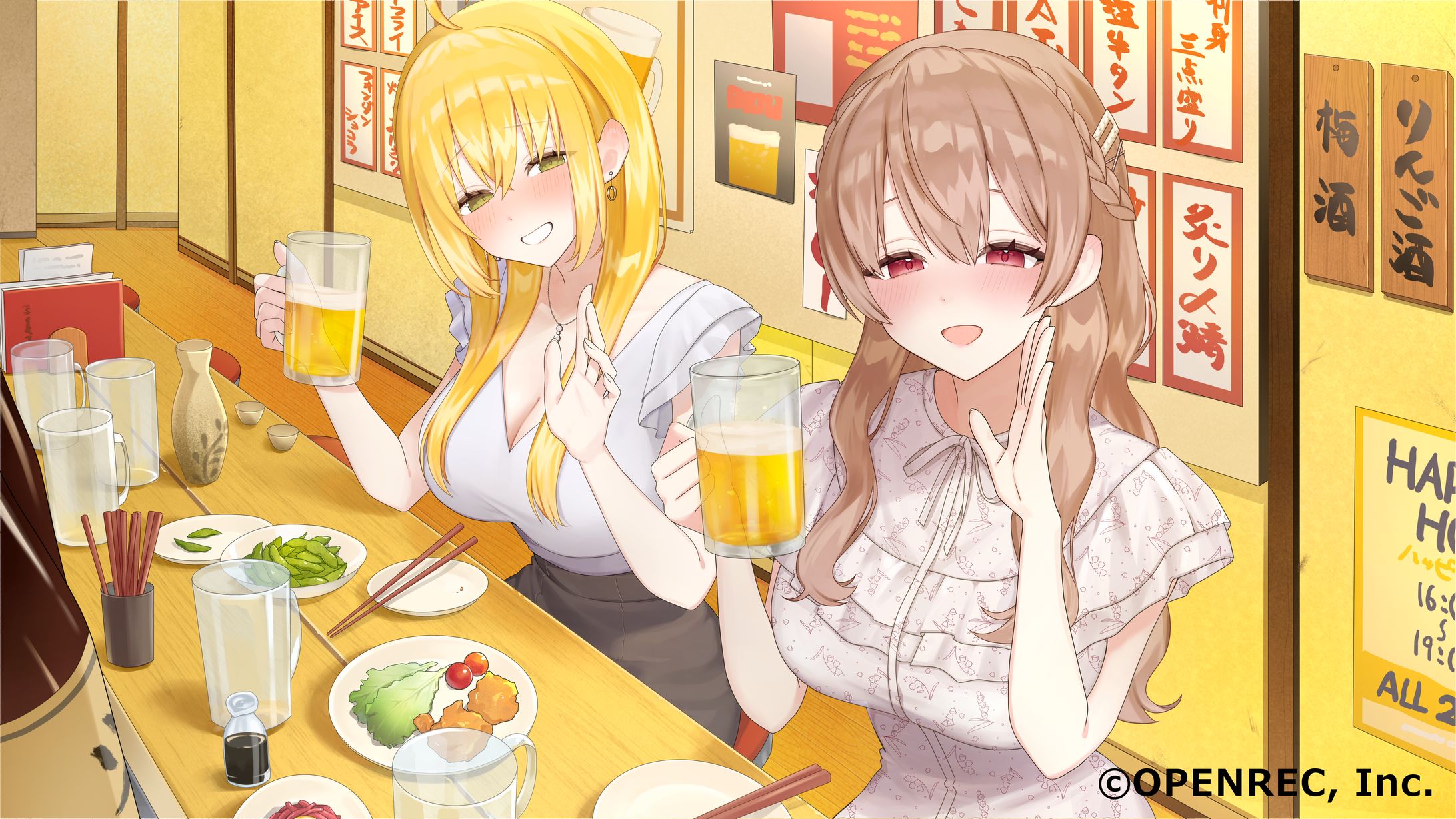 「みやみなはっぴーちゃんねる」6月分イラスト-1