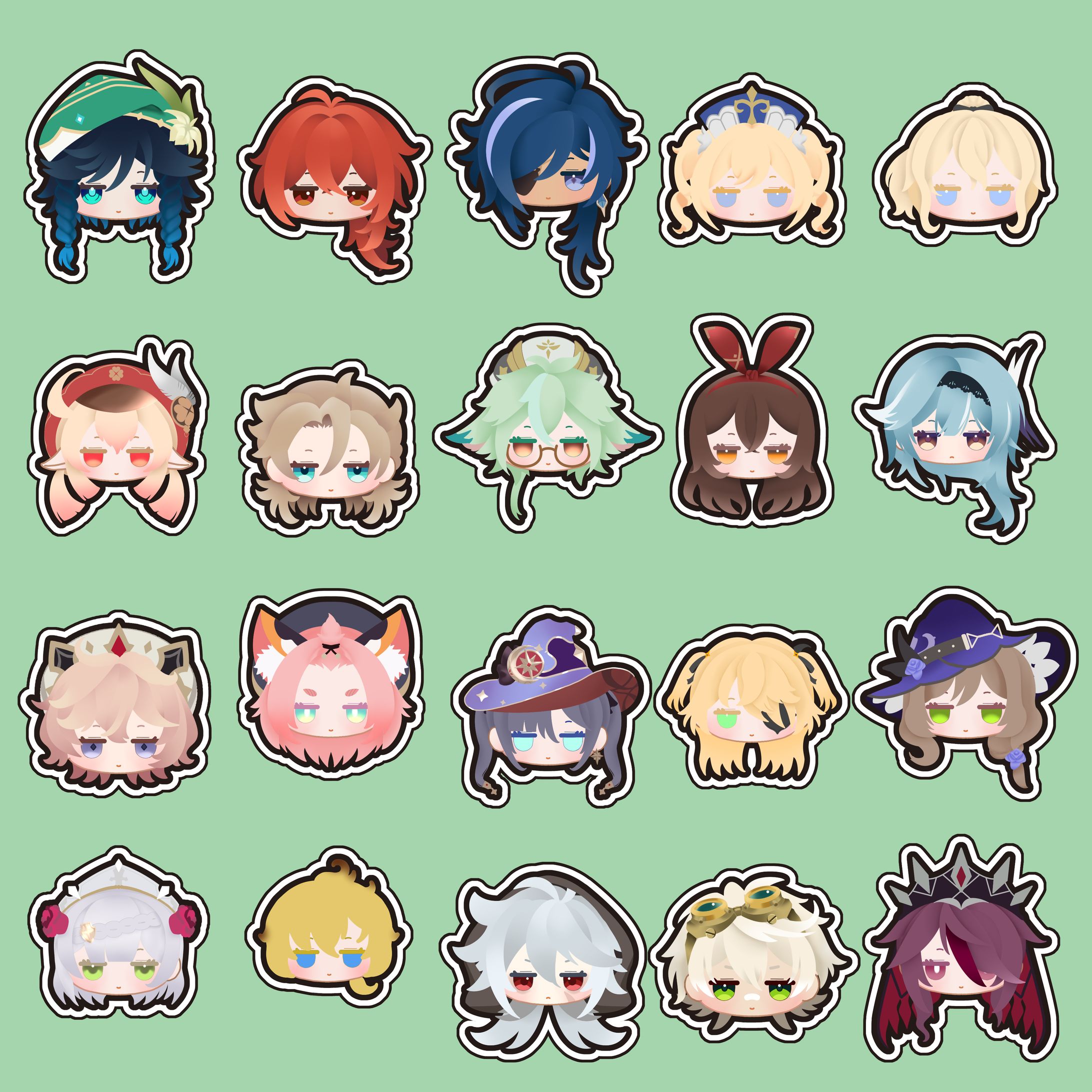 まとめ2 モンド原神 キャラフェイス-1