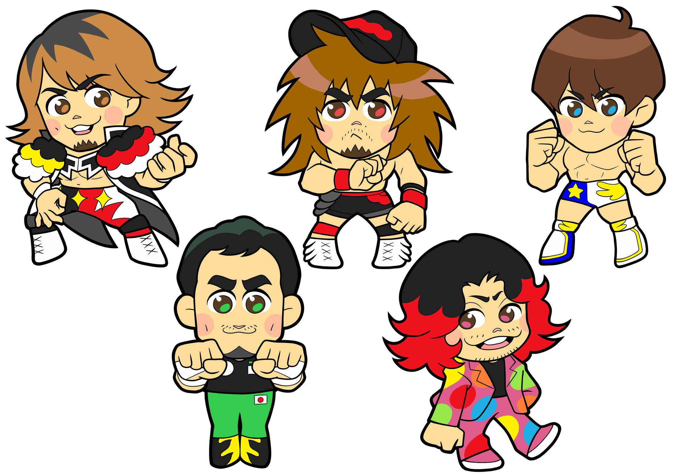 「新日本プロレスリング カプセルコレクションフィギュア」原画-1
