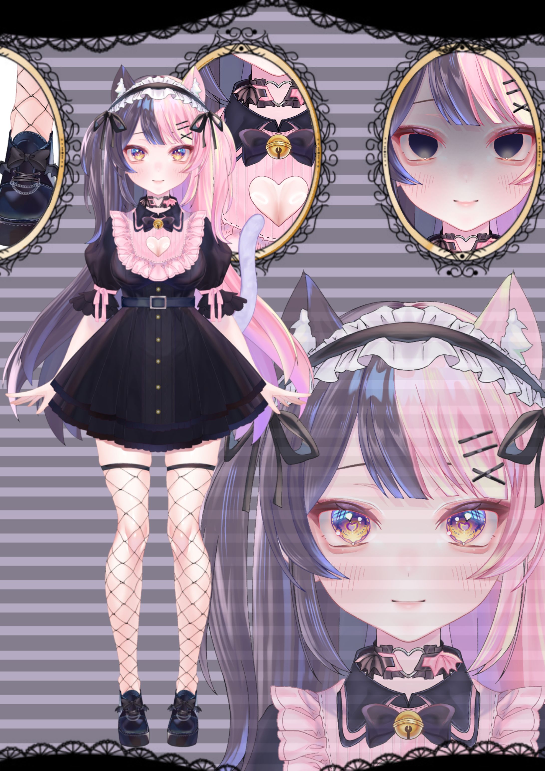 【live2d】立ち絵_猫雷ちゆ様-1