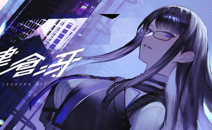 【津倉冴】ヘッダー用イラスト