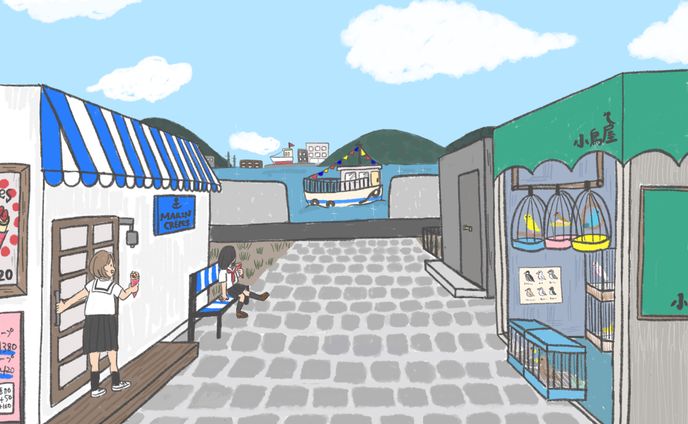 イラスト　マンガ、gifアニメーション