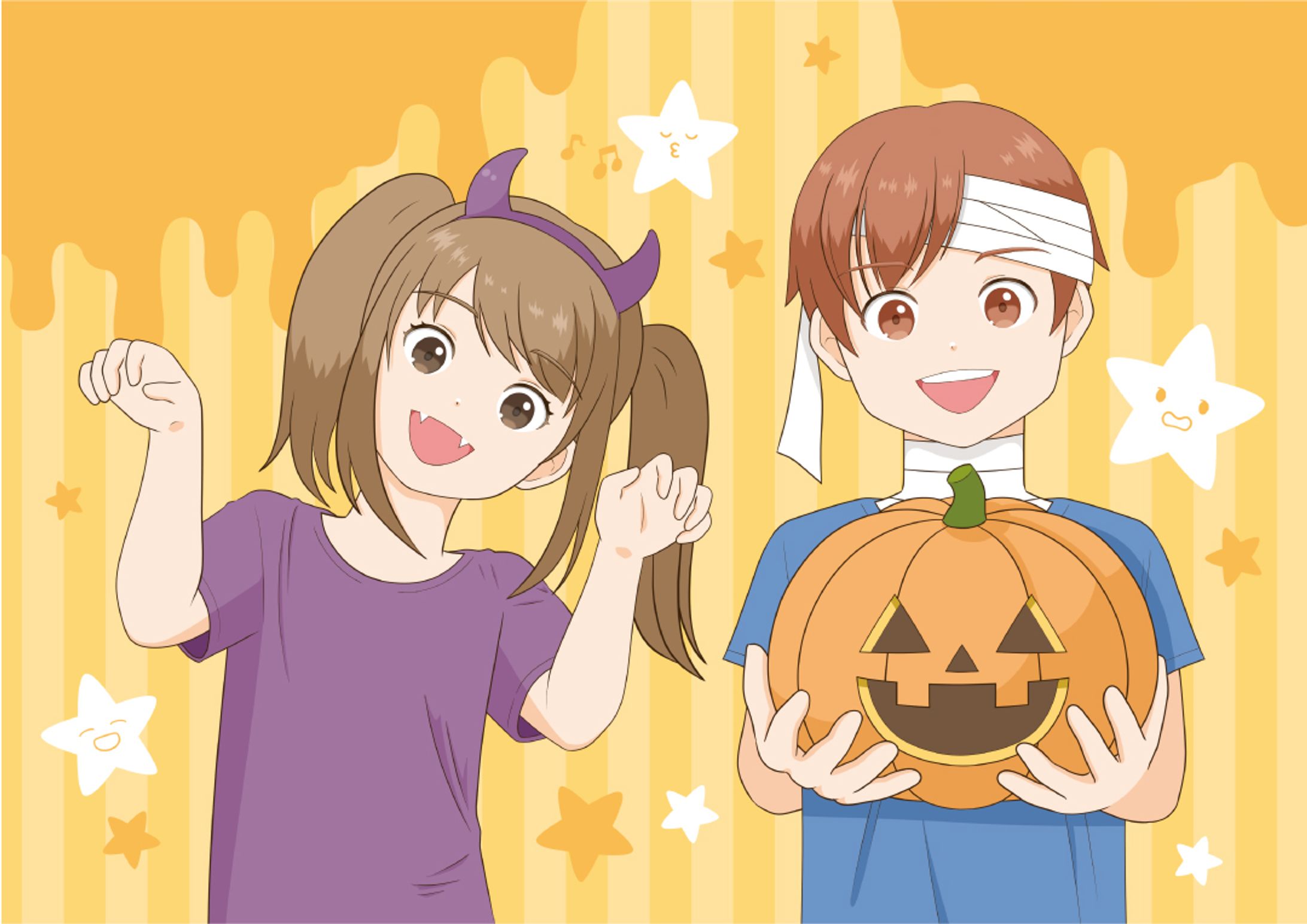 ハロウィンイラスト　2023年10月制作-1