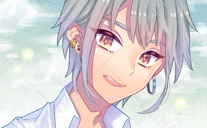 【SKIMA販売】ピアスの男の子