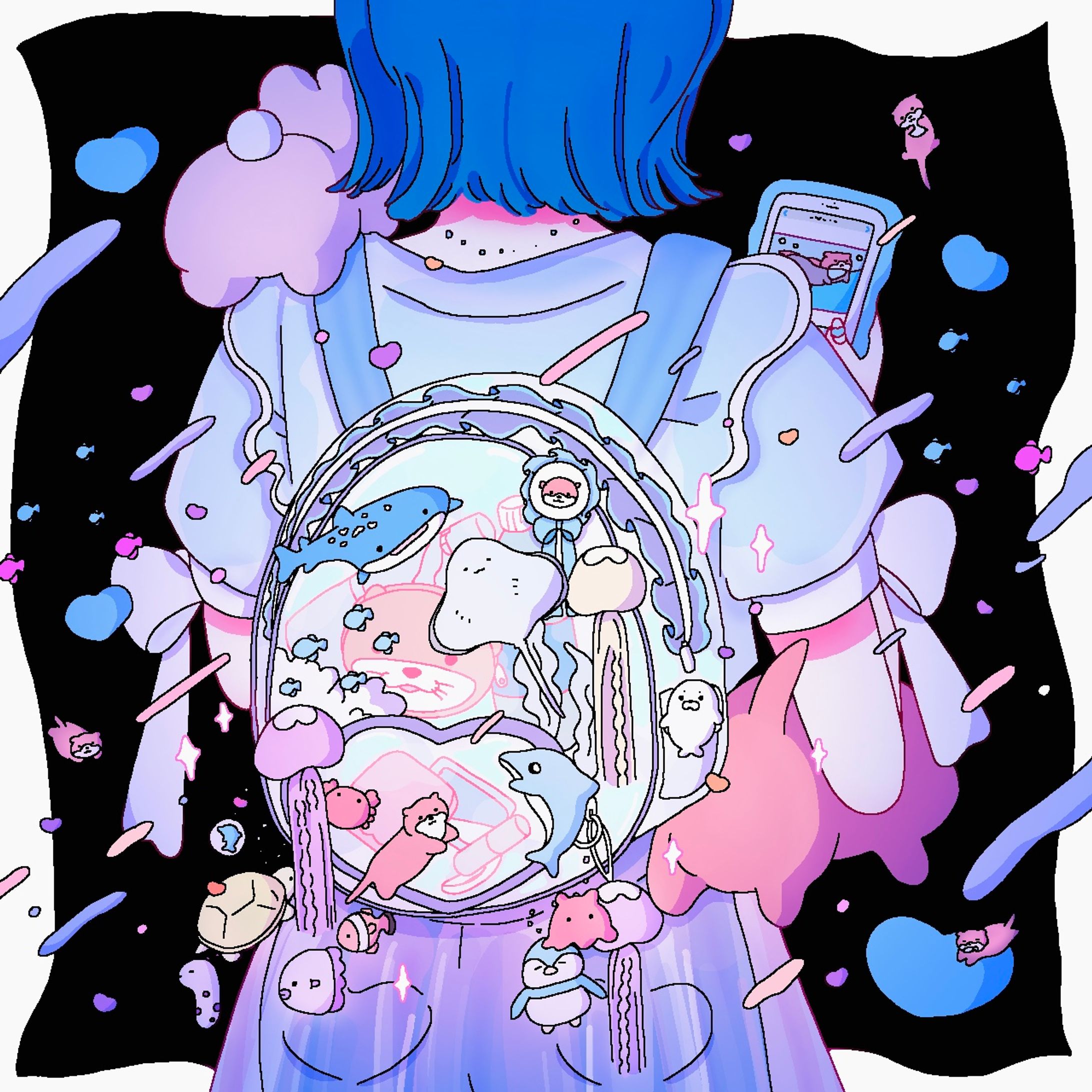 【オリジナル】水族館リュック-1