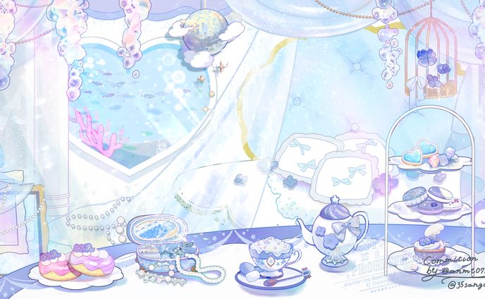 イラストレーターさんご。様  Youtube用 配信背景イラスト