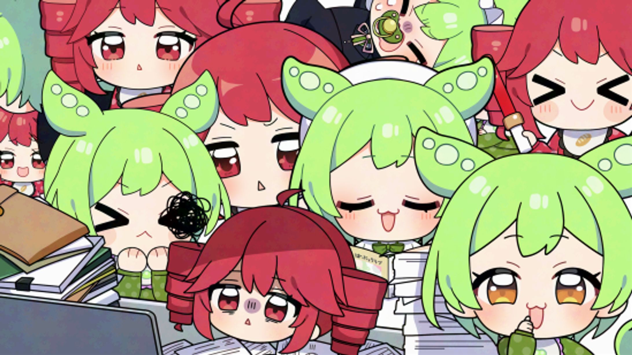 チバニャン＆まろん(IOSYS) - 全ニッポン赤ちゃん化計画　SDイラスト-1