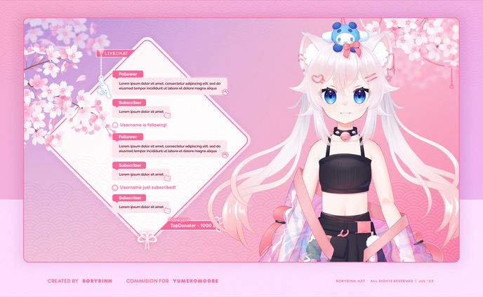 Yumekomoore  | Overlay and chat widget