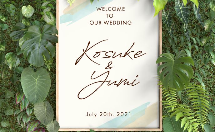 結婚式ウェルカムボード