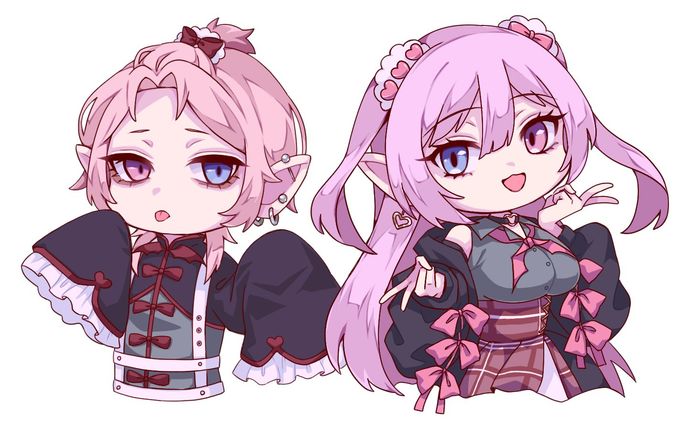 過去のデフォルメイラスト
