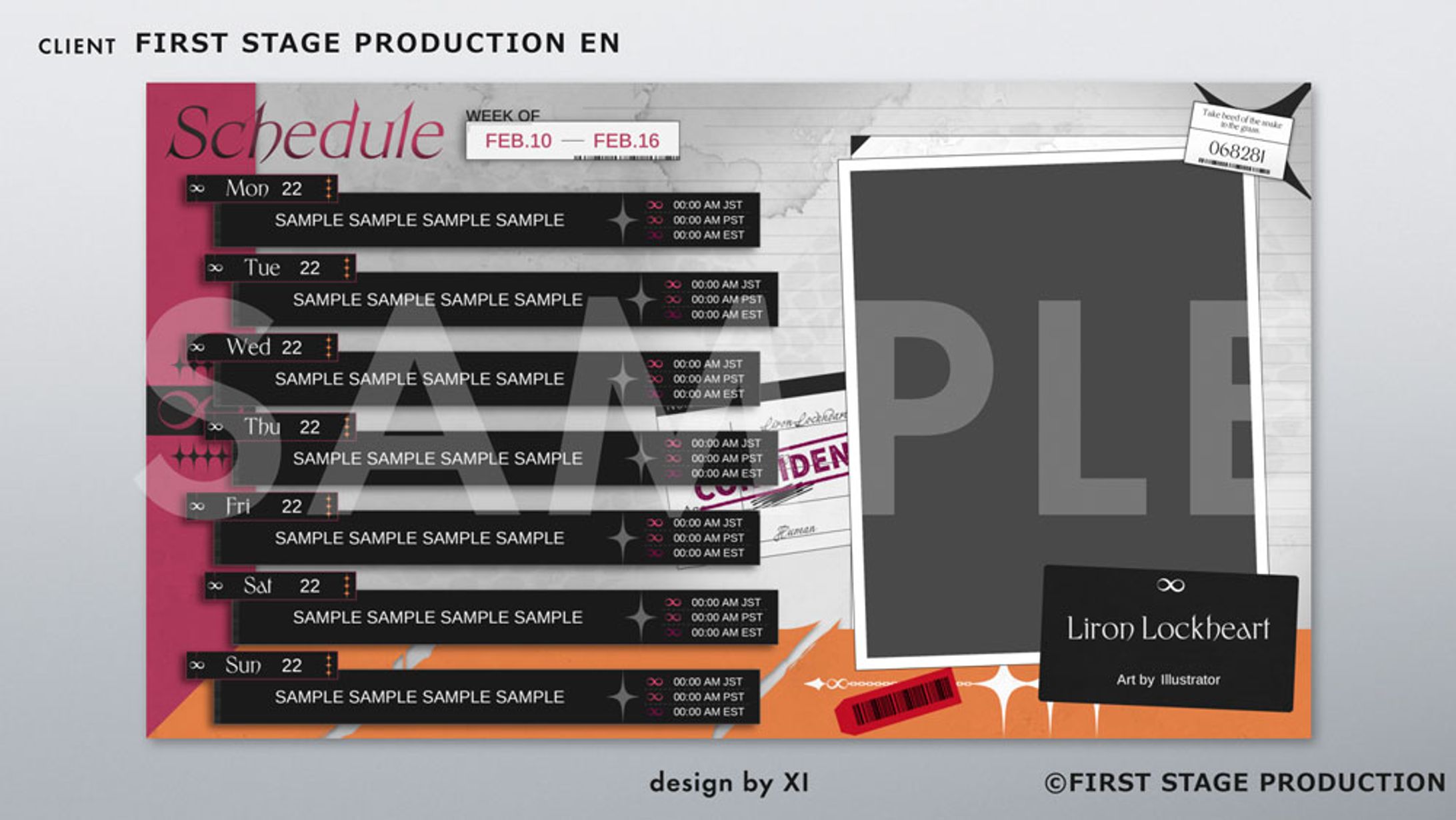 Liron Lockheart スケジュール表,オーバーレイ-1