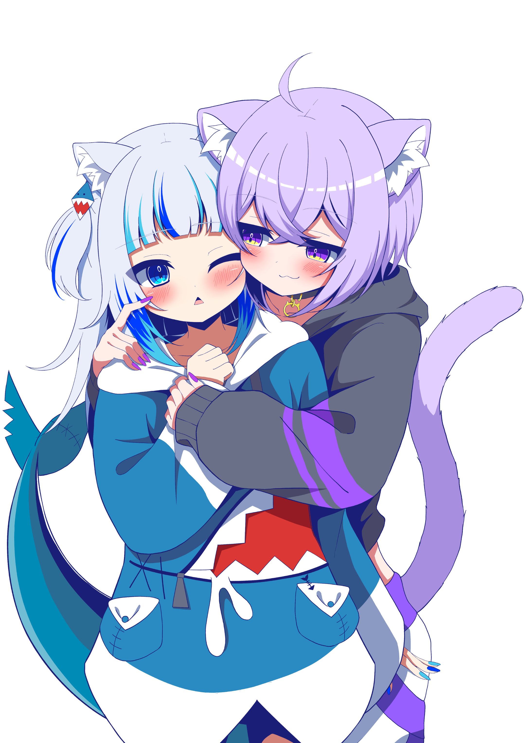 Gura chan ＆ Okayu chan -1