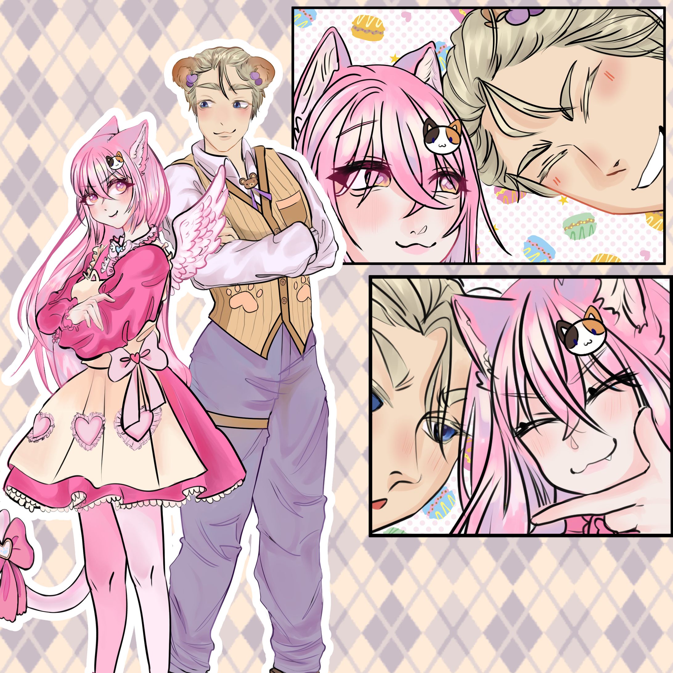 ilustrated art in the style of a manga panel-1