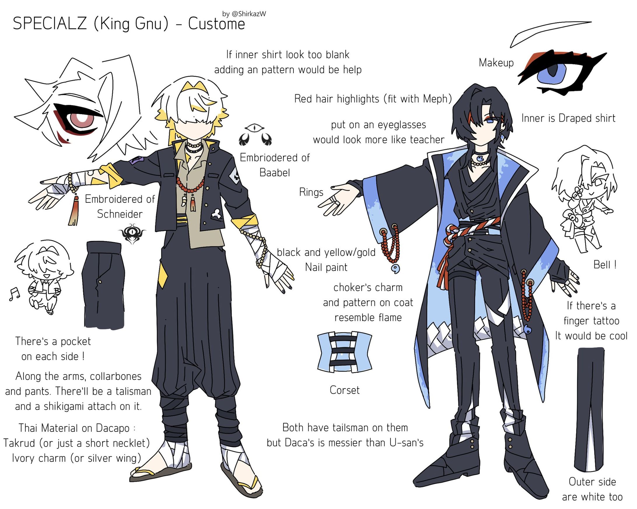 Costume Designs For Dacapo & Unnämed-1